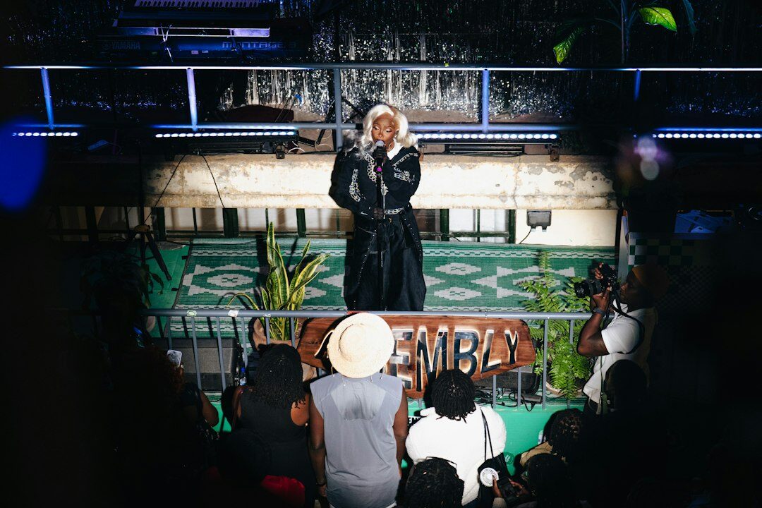 game show host on stage