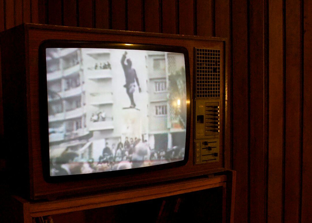 old family television